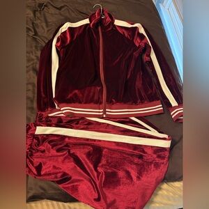 Amazon Velour track suit